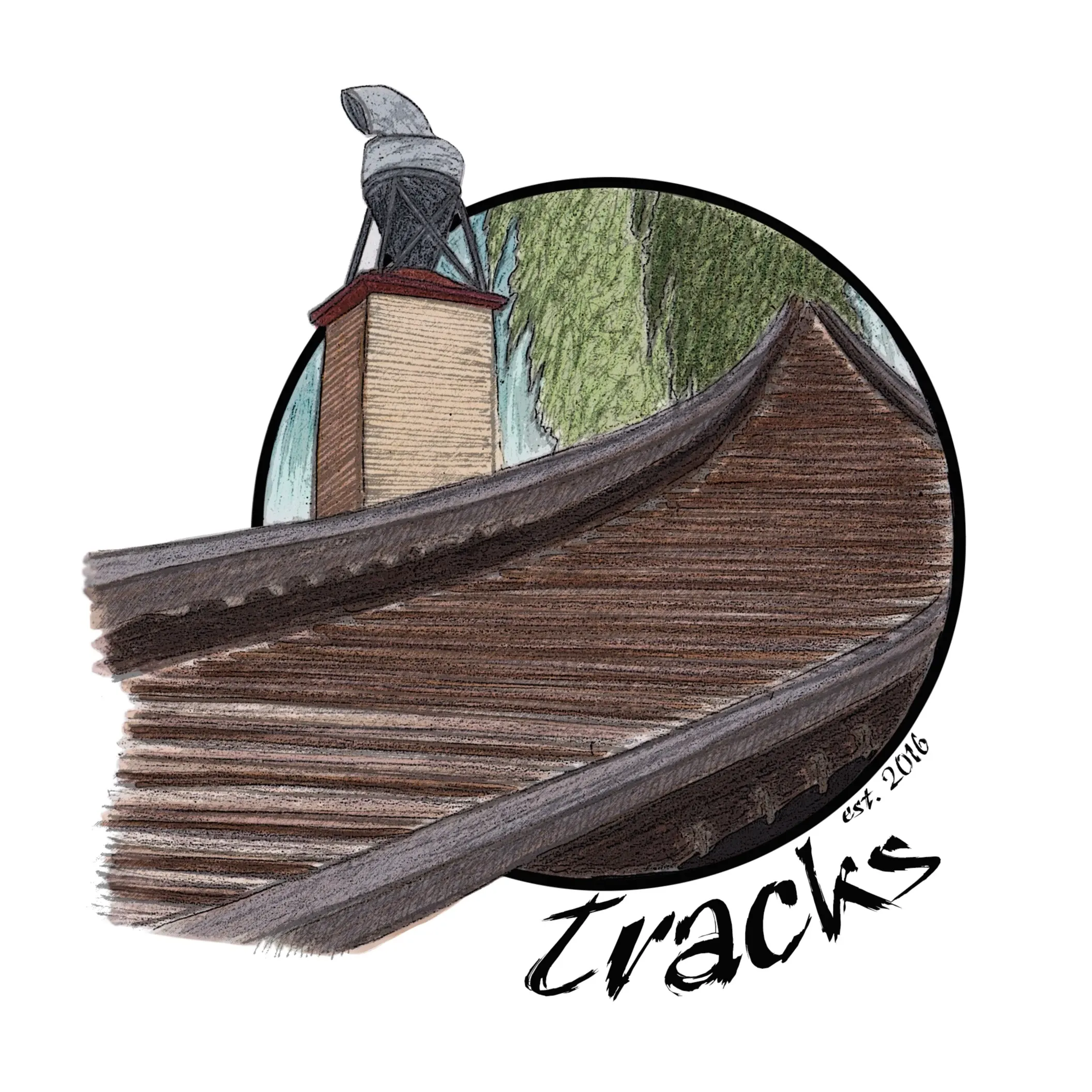 Final tracks logo design with font edited