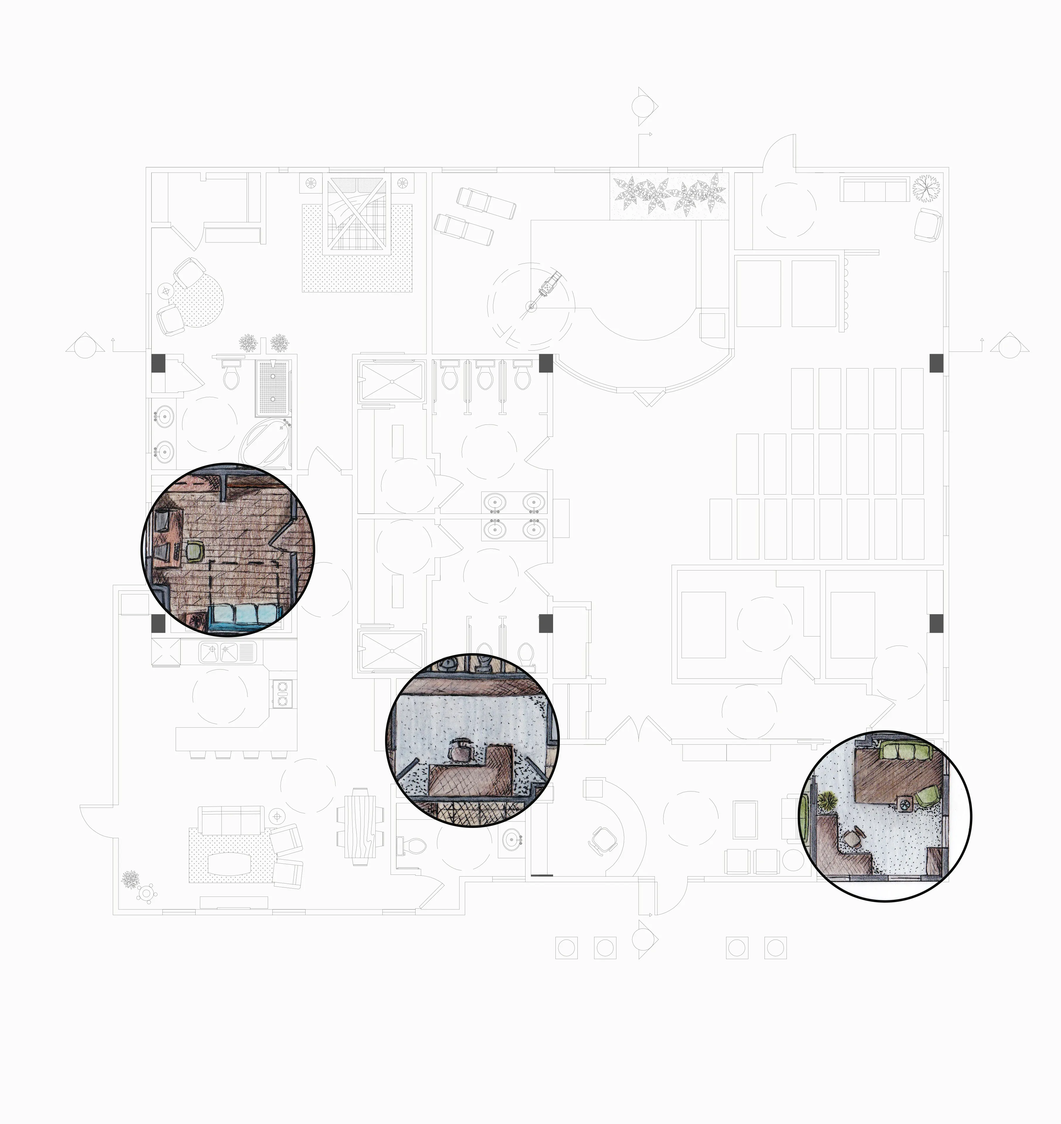 Floor Plan rendered flattened