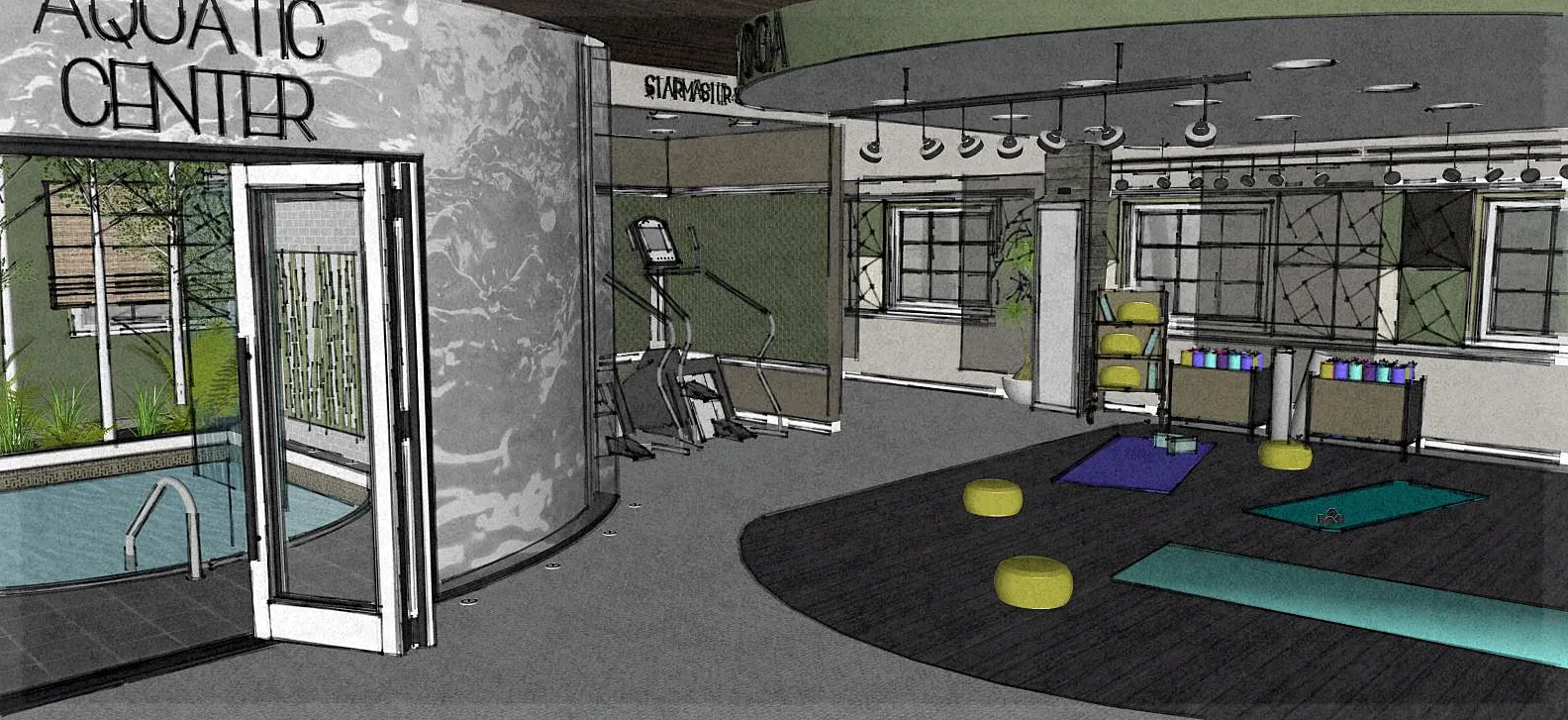 spa final gym rendering color