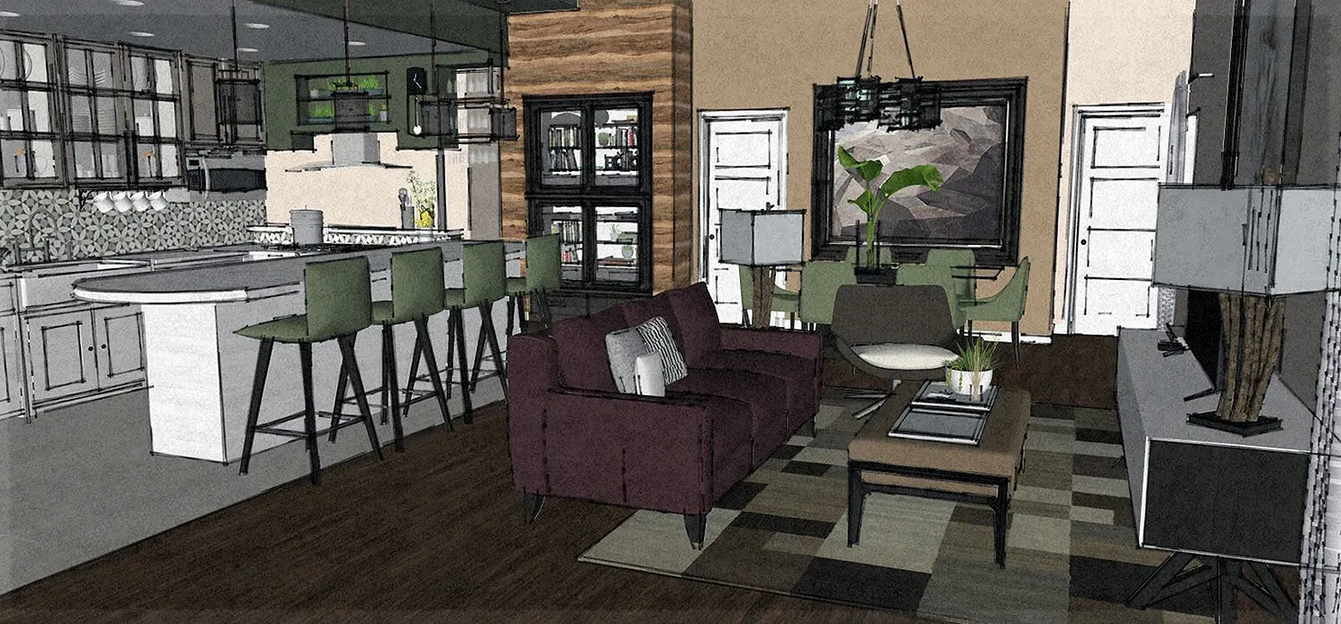 Spa Final Living Room Color Rendering